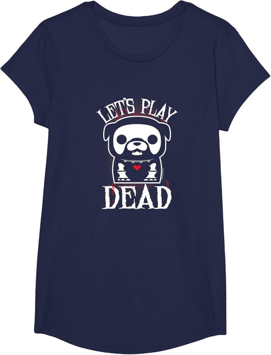 Skelanimals Maxx Let's Play Dead Vintage Spooky Bulldog Logo