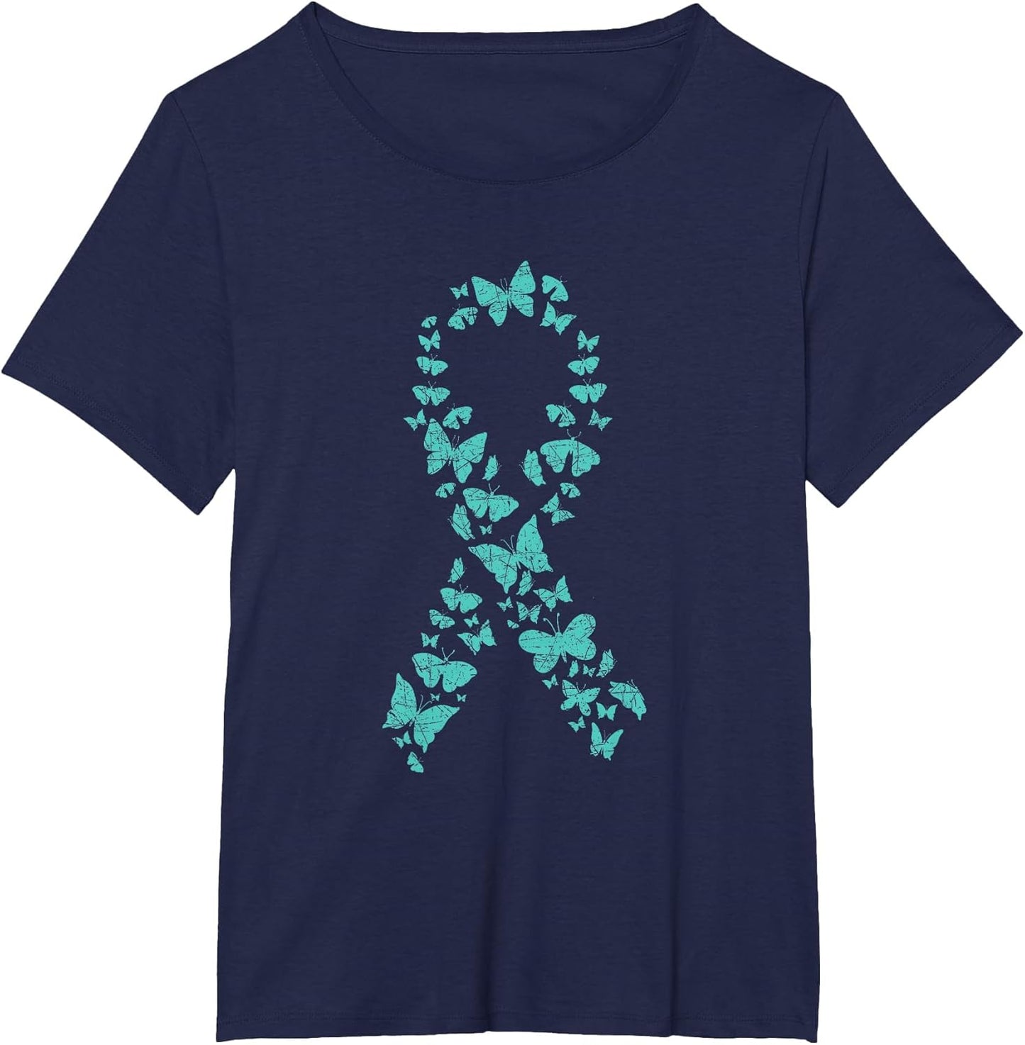 Teal Ribbon Butterflies Ovarian Cancer Awareness