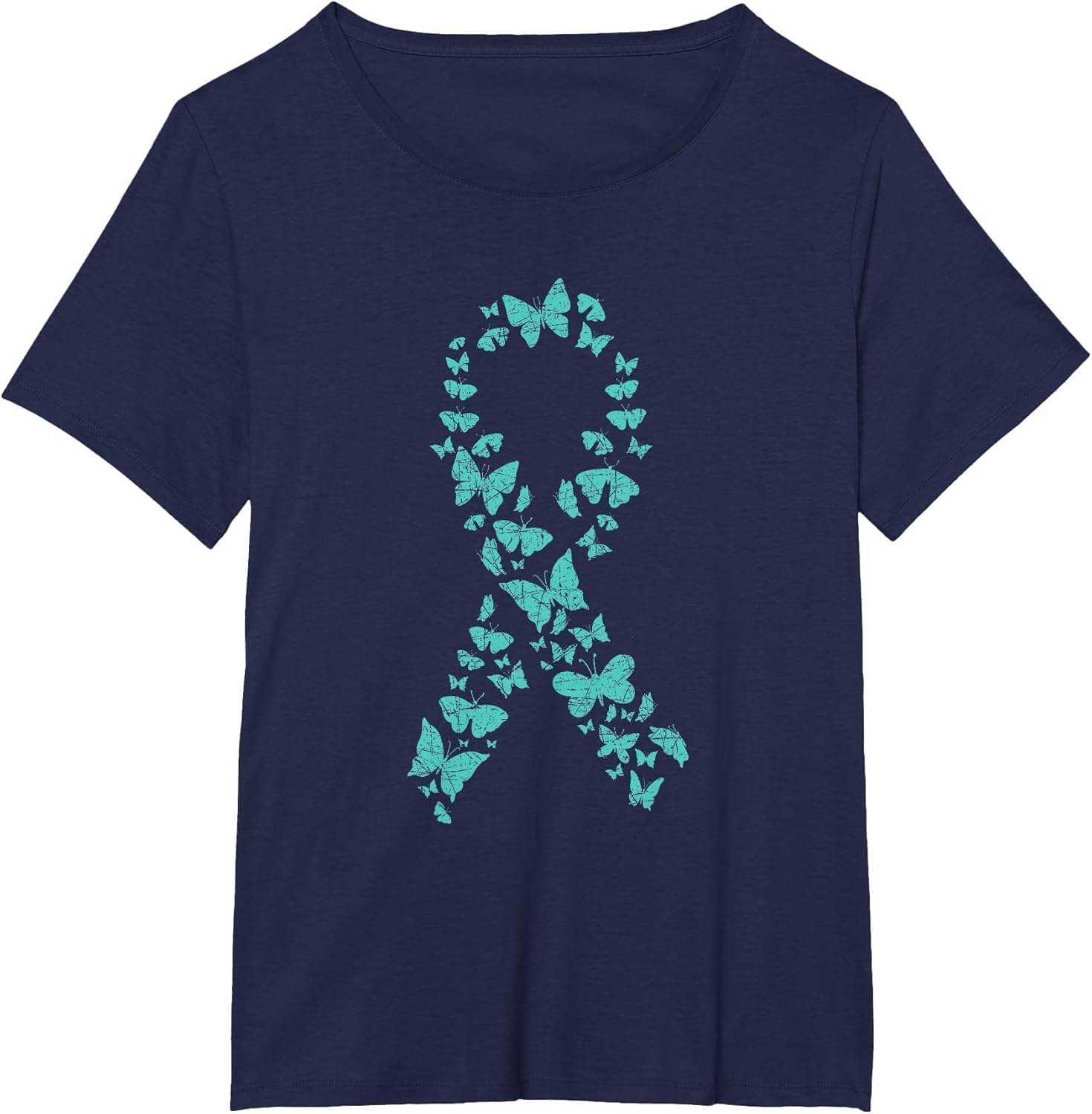 Teal Ribbon Butterflies Ovarian Cancer Awareness