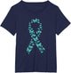 Teal Ribbon Butterflies Ovarian Cancer Awareness
