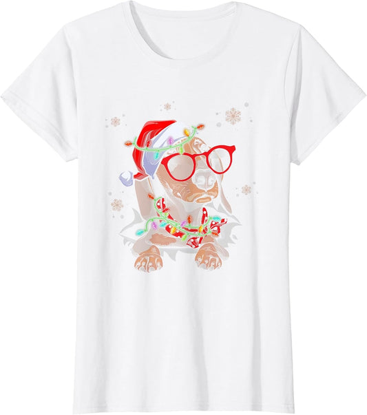 Santa Hat Dachshund Christmas Xmas Wiener Weiner Dog