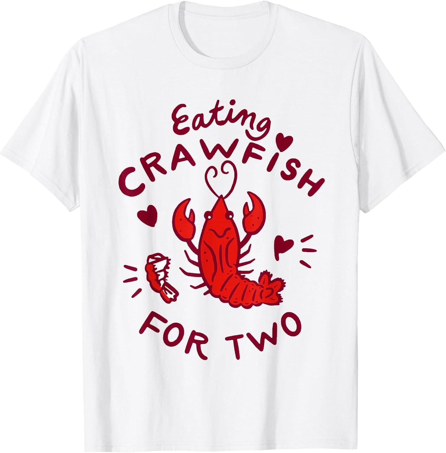 Eating Crawfish for Two Crawfish Boil Pregnancy Announcement