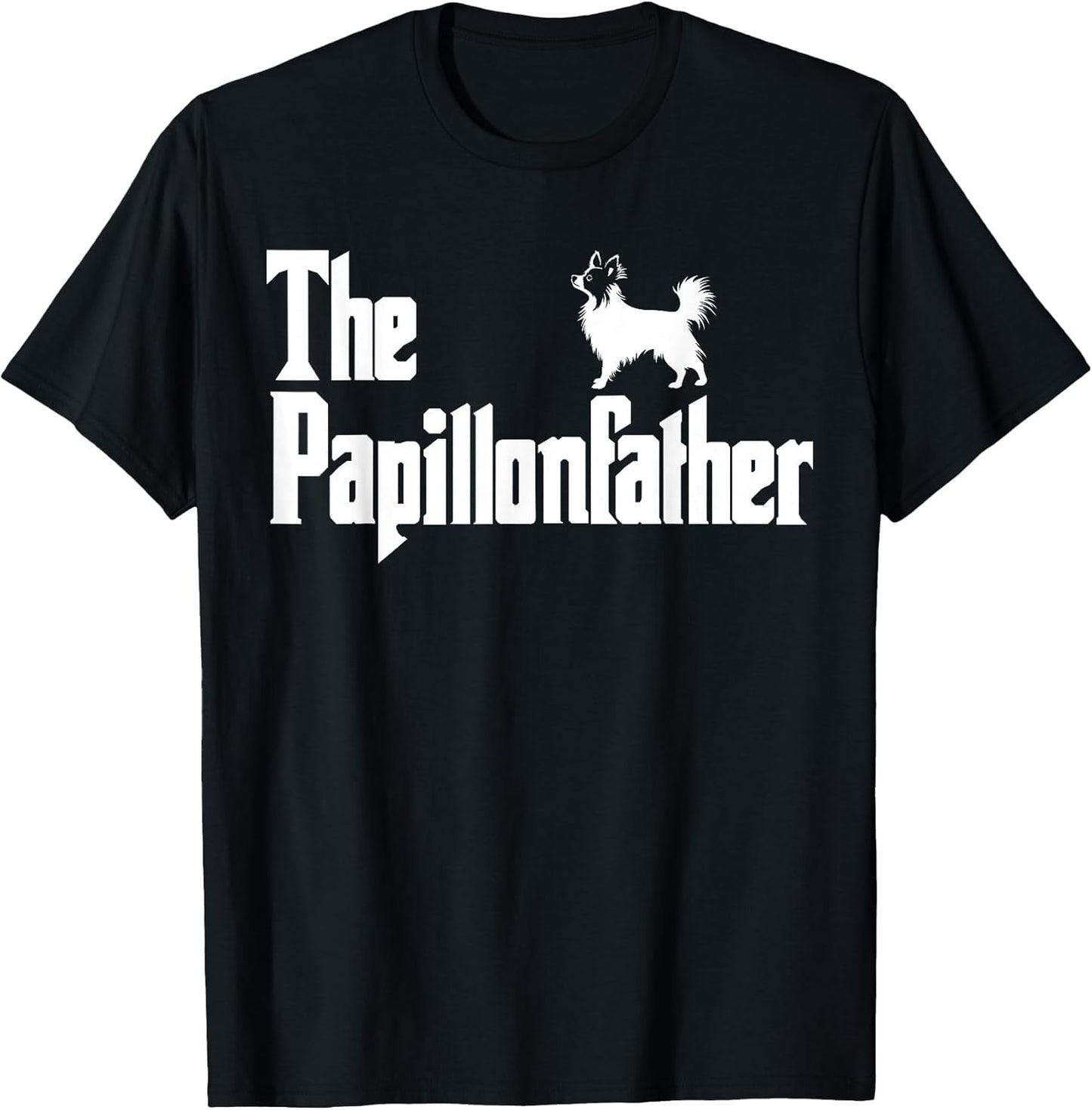 The PapillonFather Funny Papillon Dog Dad Men