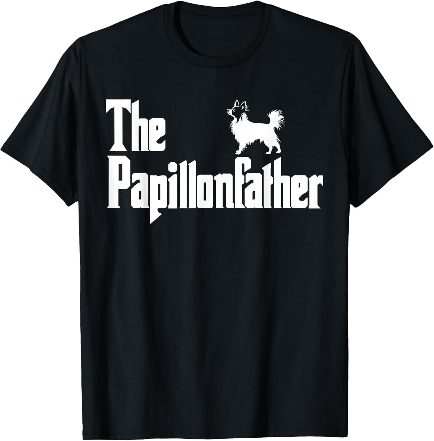The PapillonFather Funny Papillon Dog Dad Men
