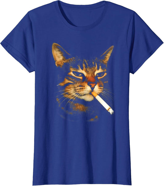 Funny Smoking Cat Cigarette Kitten Meme Stupid Brainrot