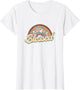 Blessed Retro Vintage Rainbow Christian Jesus God Religious