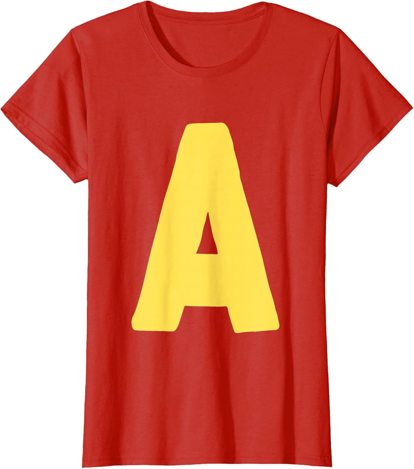 Letter A Big in Yellow