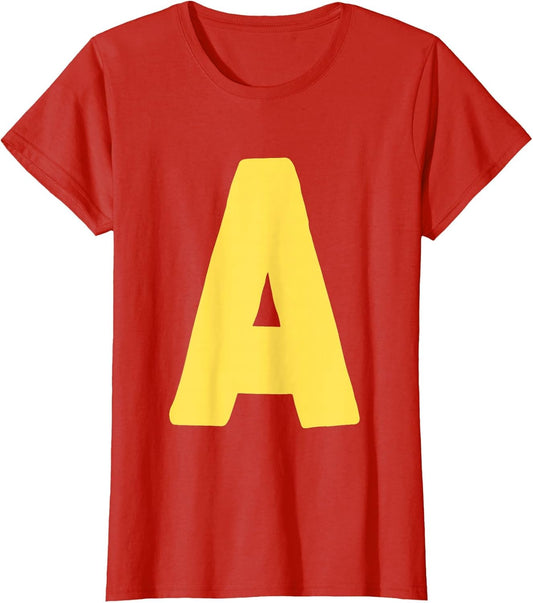 Letter A Big in Yellow