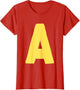 Letter A Big in Yellow