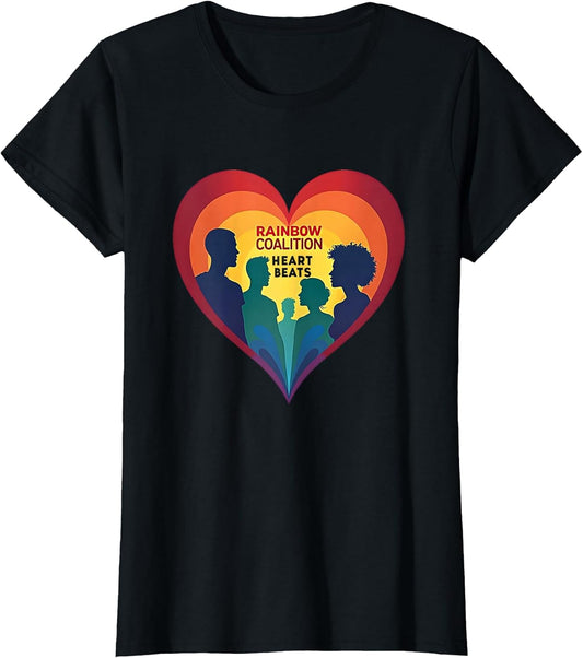 Rainbow Coalition Heart Beats Pride Design