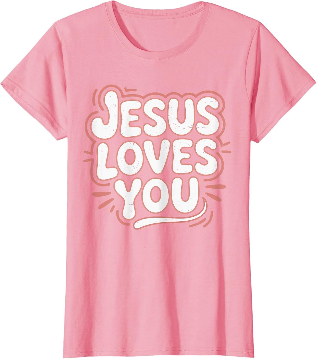 Girls Jesus Loves You Pink Christian Toddler Sister God Mom