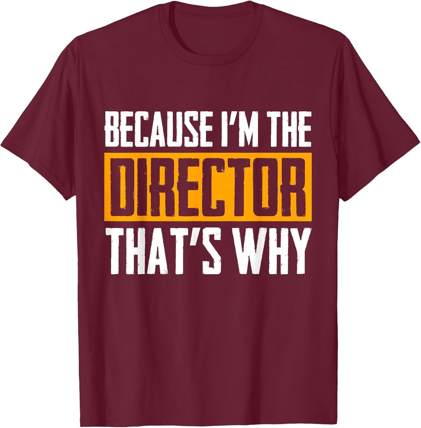 Because I'm The Director That's Why