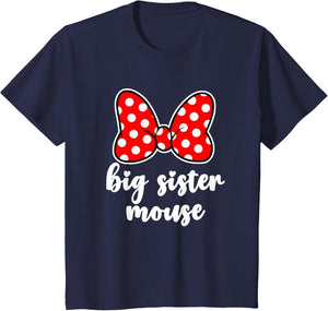 Kids Big Sister Mouse Bow Family Vacation - Youth, Toddler