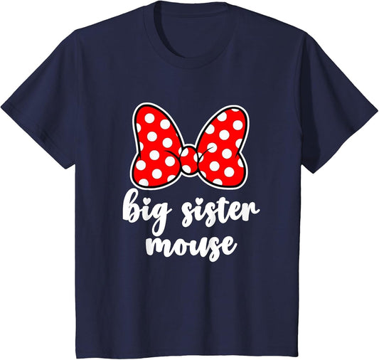 Kids Big Sister Mouse Bow Family Vacation - Youth, Toddler