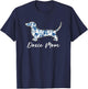Dachshund Mom Doxie Dog Blue Chinoiserie Dog Lover Women