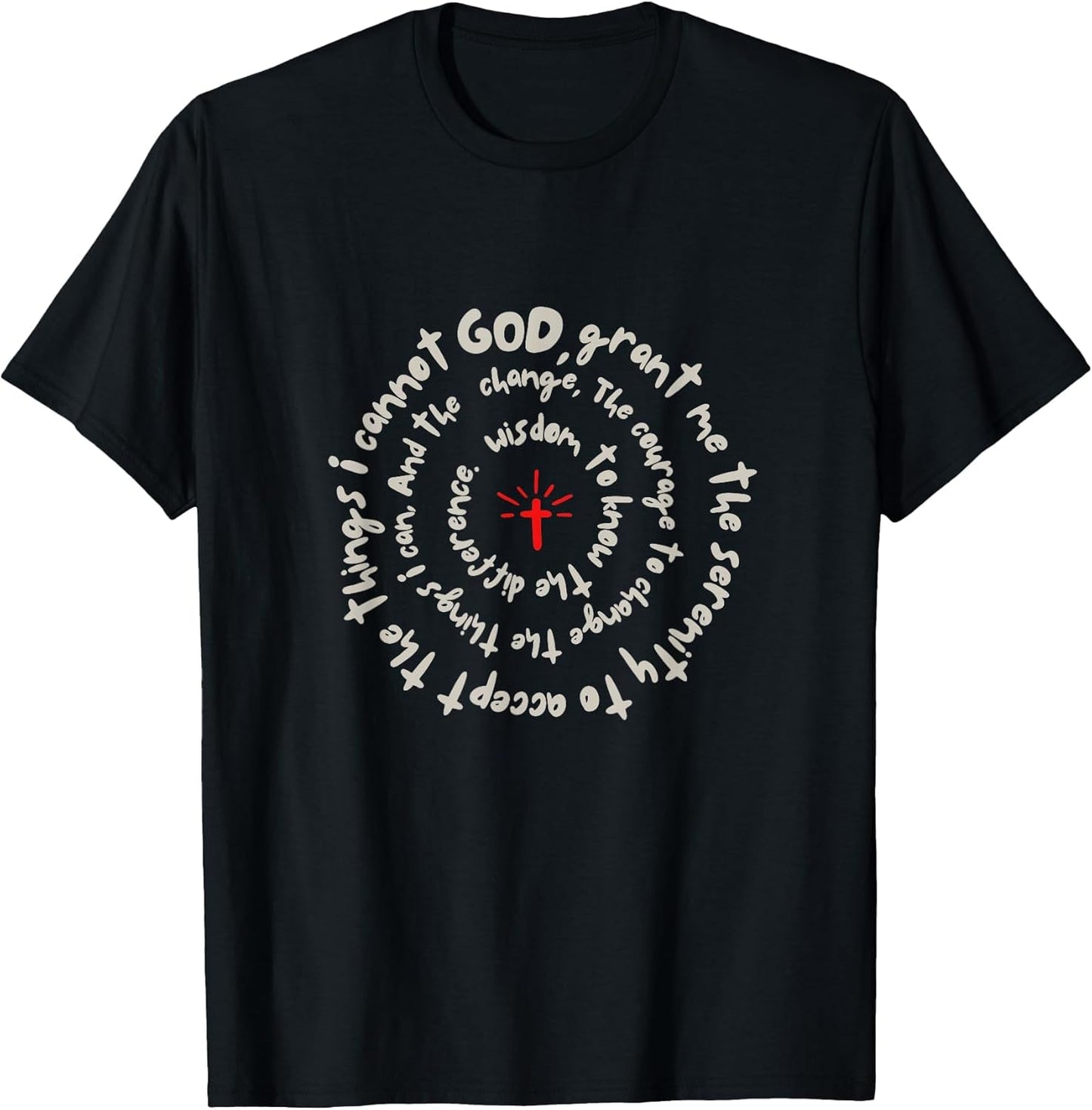 Serenity Prayer Spiral Inspirational Faith Courage Recovery