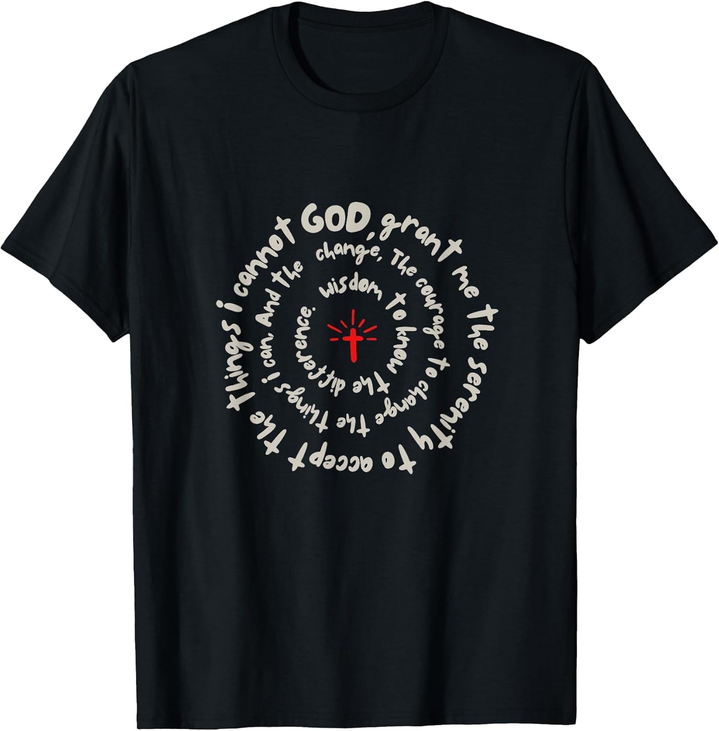 Serenity Prayer Spiral Inspirational Faith Courage Recovery