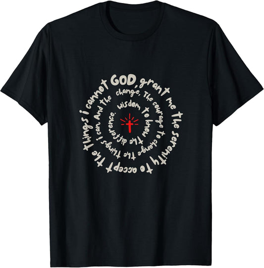 Serenity Prayer Spiral Inspirational Faith Courage Recovery