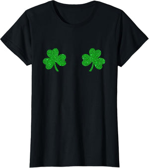 St Patricks Day Green Tits Clover Irish Shamrock Boobs Women