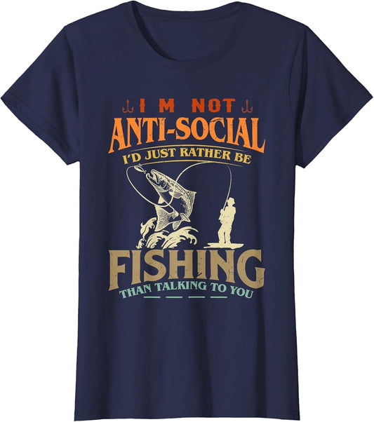 Funny Fishing Design Women Fisherman Fishing Lover