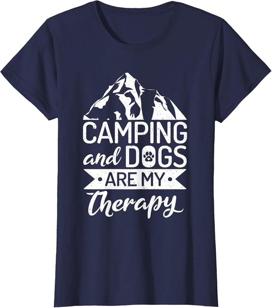 Camping and Dogs are My Therapy Travel Nature RV Camping