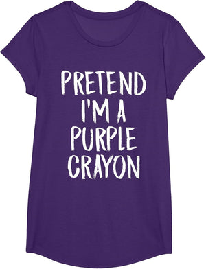 Pretend I'm A Purple Crayon Family Halloween Party Costume