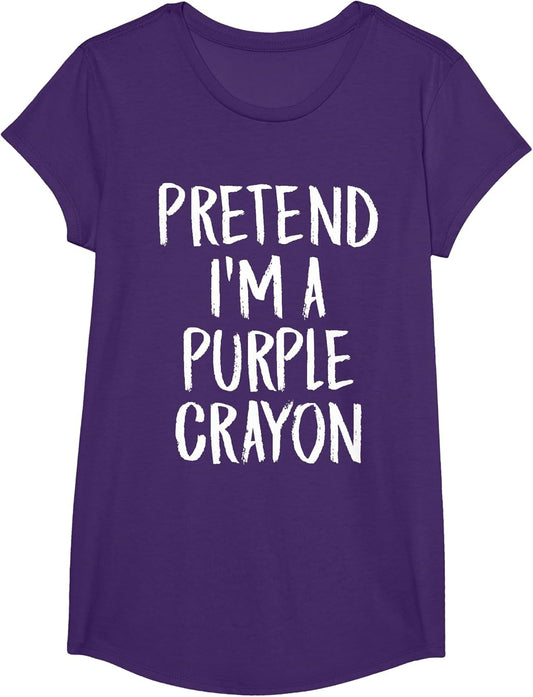 Pretend I'm A Purple Crayon Family Halloween Party Costume