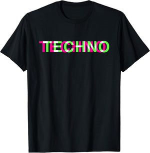 Techno Music Optical Illusion - Glitch Trippy EDM Rave