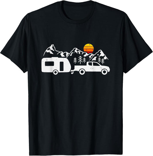Caravan Camping Trailer Mountains Camper