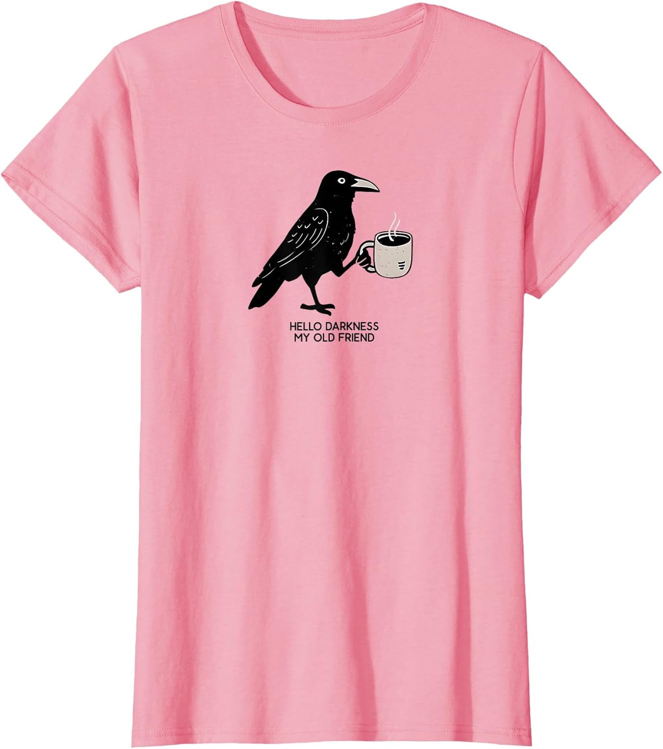 Hello Darkness My Old Friend Crow Coffee Spooky Halloween