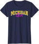 Vintage Michigan Girl Retro Pink Michigan Women and Girls
