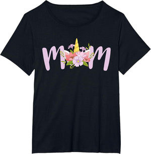 Mom Unicorn Floral Birthday Matching