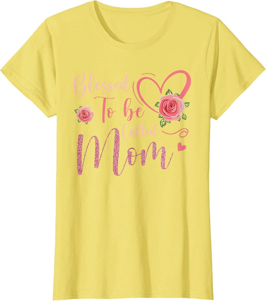 Blessed to Be Called Mom Cute Floral Women Mothers Day