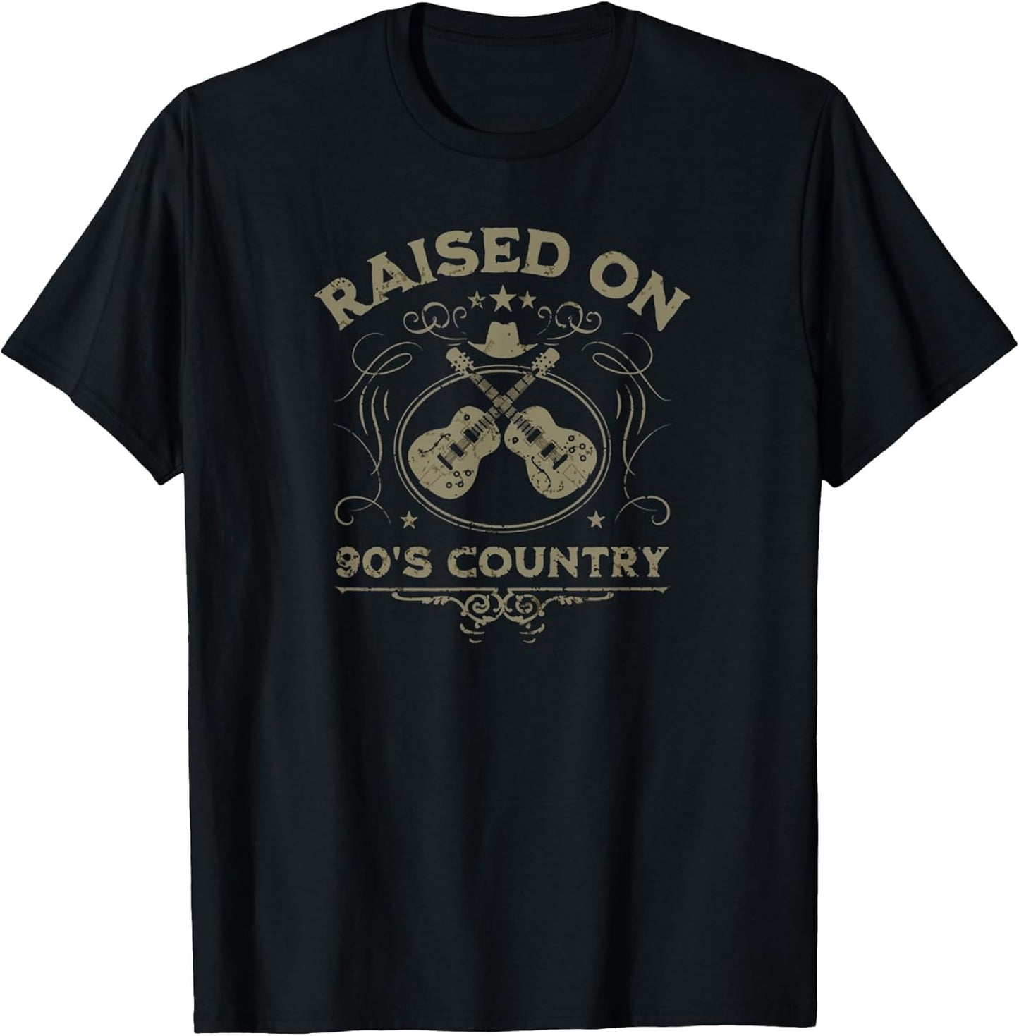 Raised On 90's Country Music Vintage Funny Retro Southern
