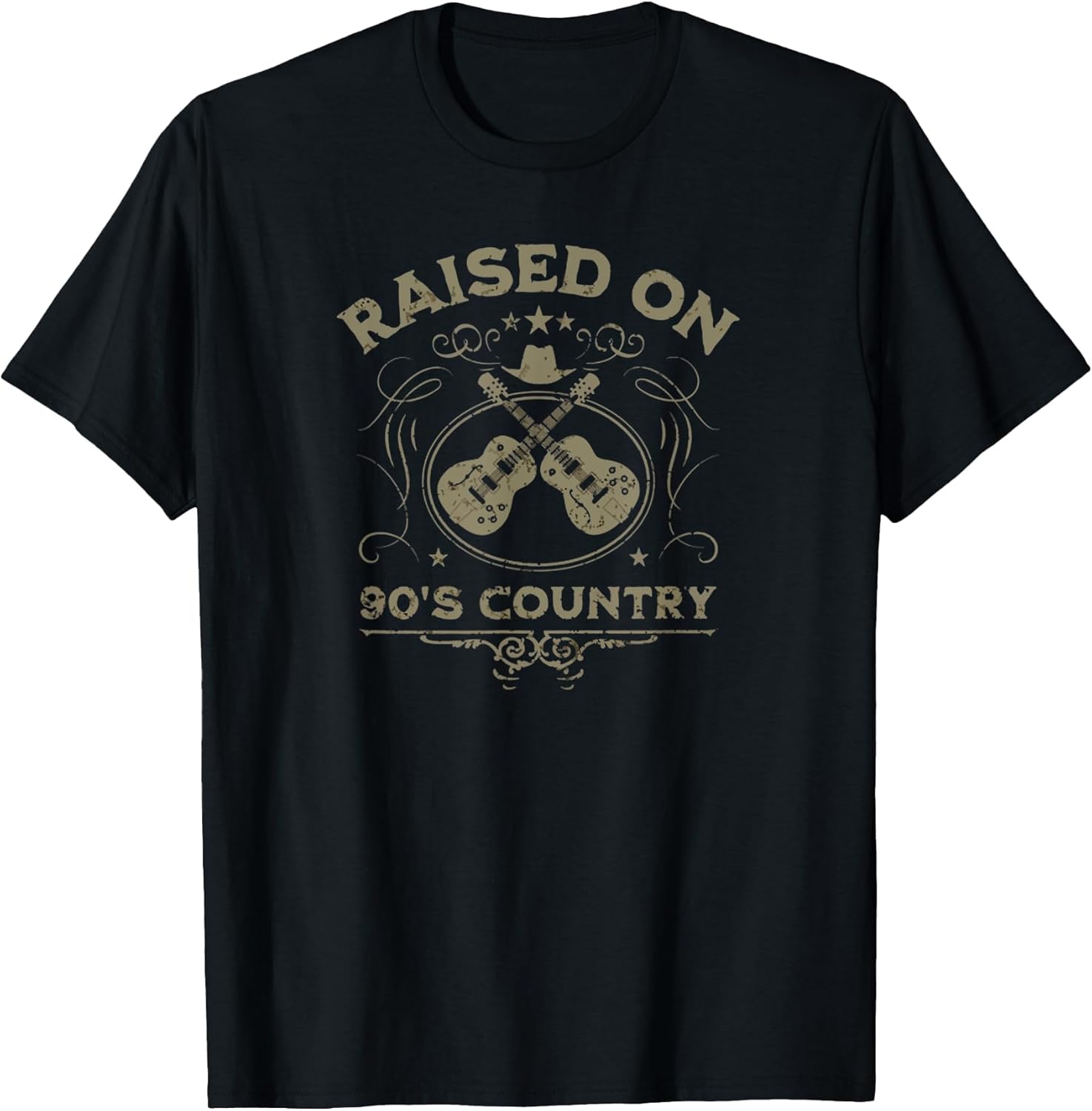 Raised On 90's Country Music Vintage Funny Retro Southern