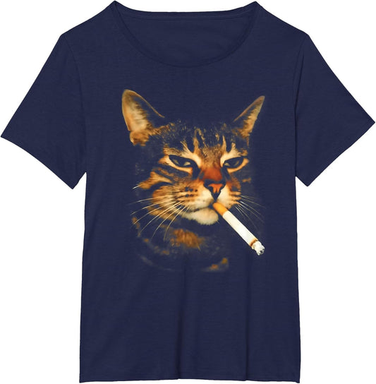 Funny Smoking Cat Cigarette Kitten Meme Stupid Brainrot