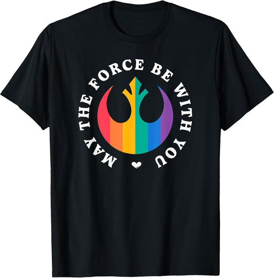 Star Wars Pride Rainbow Rebel Logo May The Force Be With You