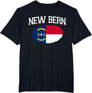 New Bern NC North Carolina Flag Vintage USA Sports Men Women