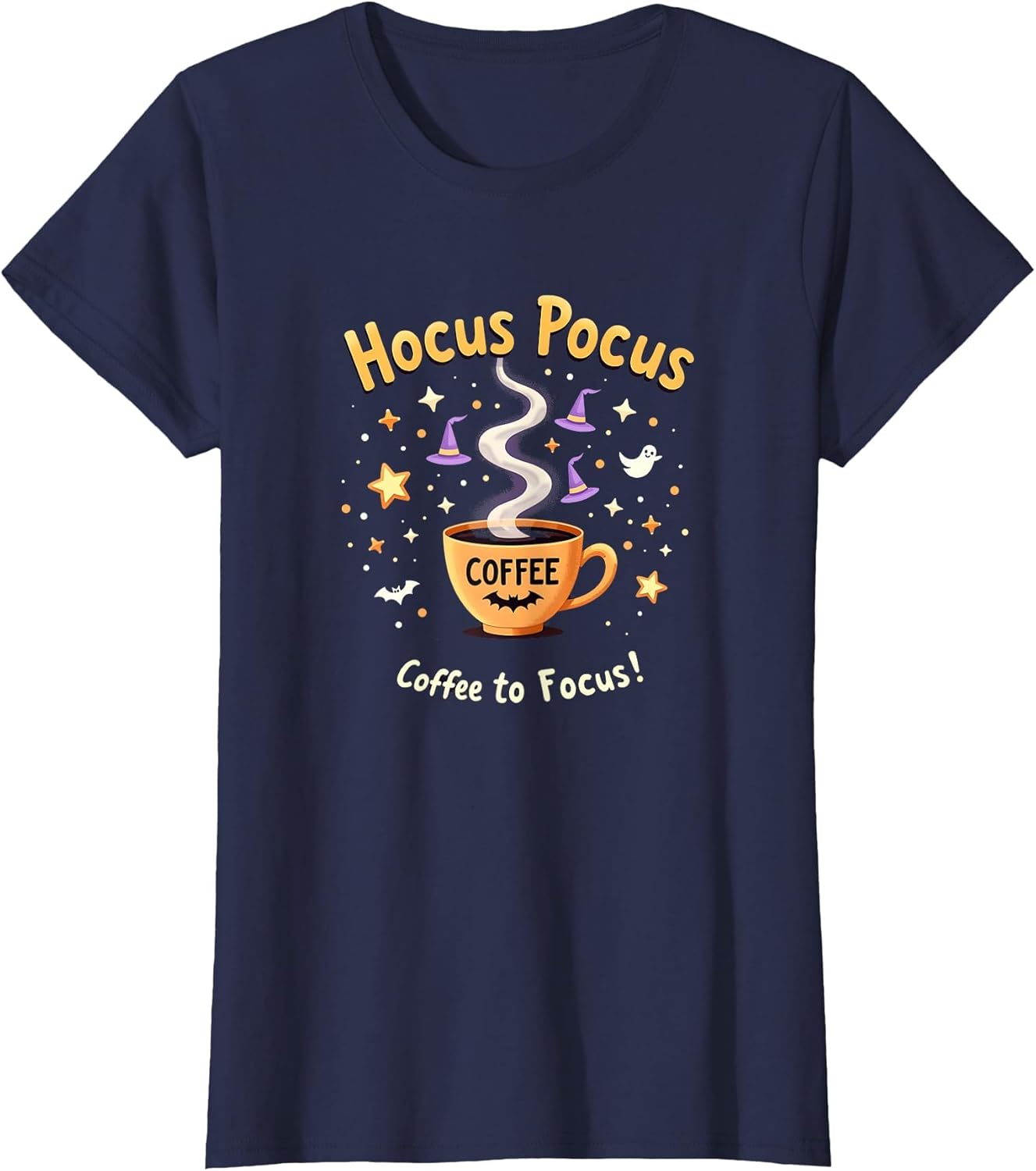 Halloween Teacher Shirt - Hocus Pocus I Need Coffee to Focus