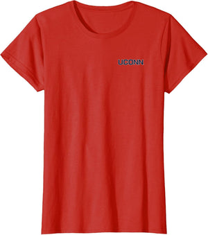 Connecticut Huskies Front/Back UConn Red Licensed