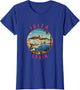 Ibiza Spain Retro Distressed Circle