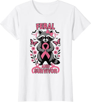 Raccoon Feral and Survivor Halloween Breast Cancer Awareness