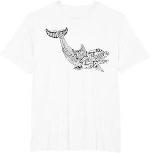 Cute Dolphin to Paint and Color in for Children
