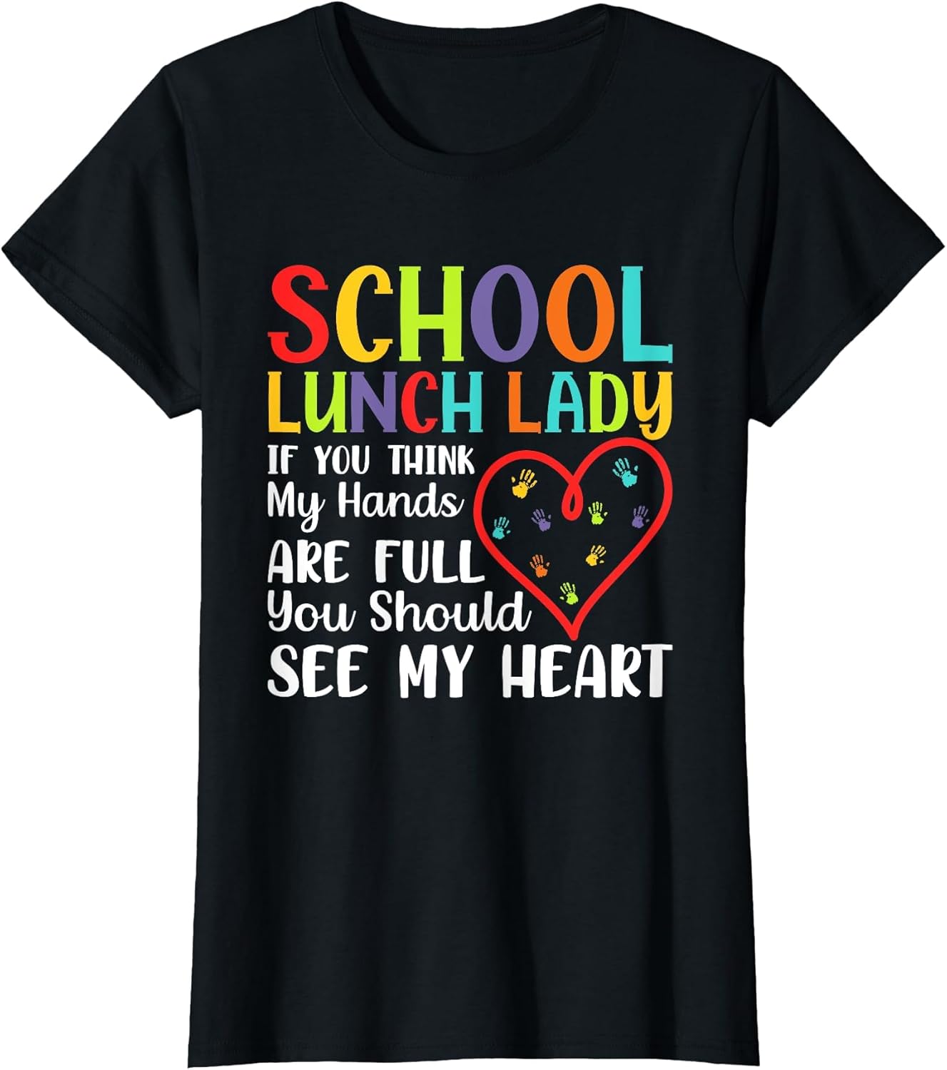 Lunch Lady Costume - You Think Hands Full See My Heart