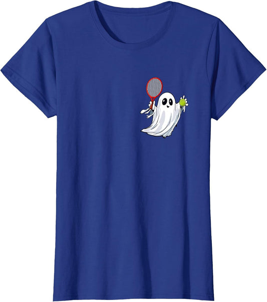 Boo Ghost Playing Tennis Halloween Costume Player Kids