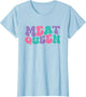 Meat Queen Retro Vintage Wavy Groovy