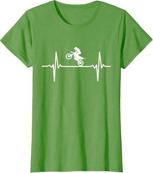 Motocross Heartbeat - Dirt Bike Pulse MX Biker EKG Rider