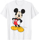 Disney Mickey and Friends Mickey Mouse Classic Pose , Men, White, XX-Large