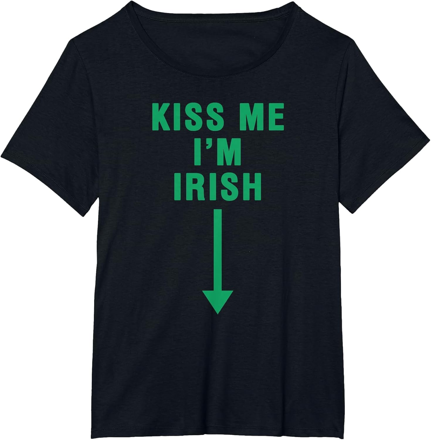 KISS ME I'm Irish with Crotch Pointing Arrow