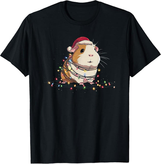 Funny Guinea Pig Christmas Graphics Animal Lights Lover